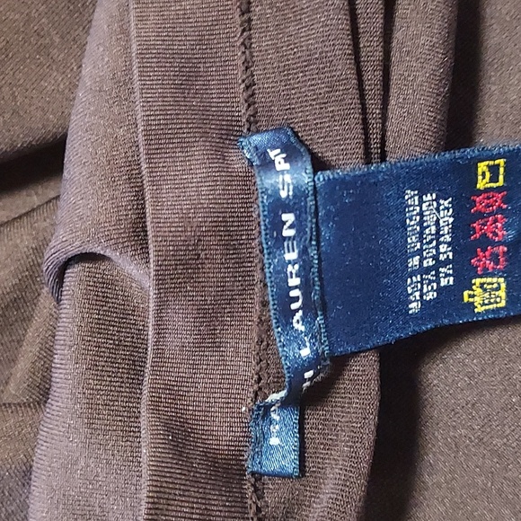 Ralph Lauren Sport-Size L, Deep Brown Long Sleeve Turtleneck - Picture 3 of 3